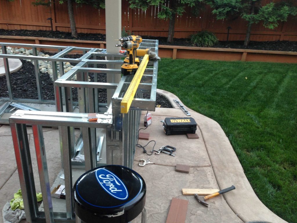 Building With Metal Stud Outdoor Kitchen Ideas — Randolph Indoor and