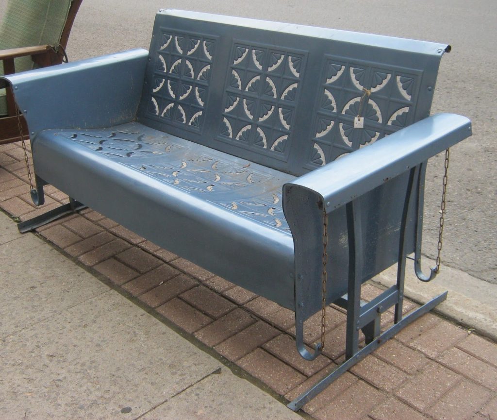 Retro Metal Porch Glider — Randolph Indoor and Outdoor Design