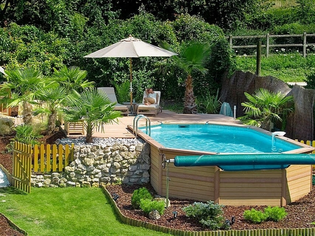 Above Ground Idea Landscaping Pool