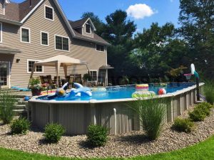 Above Ground Pool Decks And Landscaping