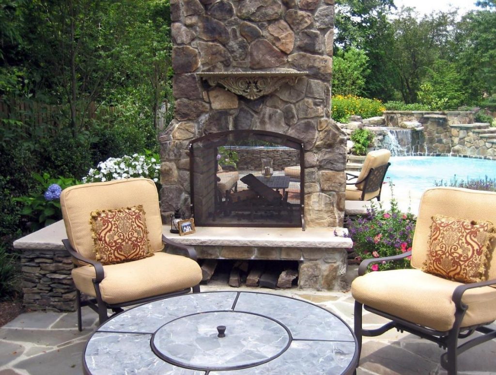 Extra Large Clay Chiminea Outdoor Fireplace — Randolph Indoor and