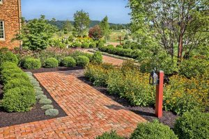 Brick Wall Focal Point Landscaping Ideas