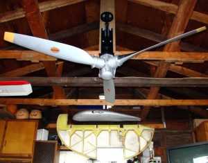 Ceiling Fan Looks Like Airplane Propeller Modern