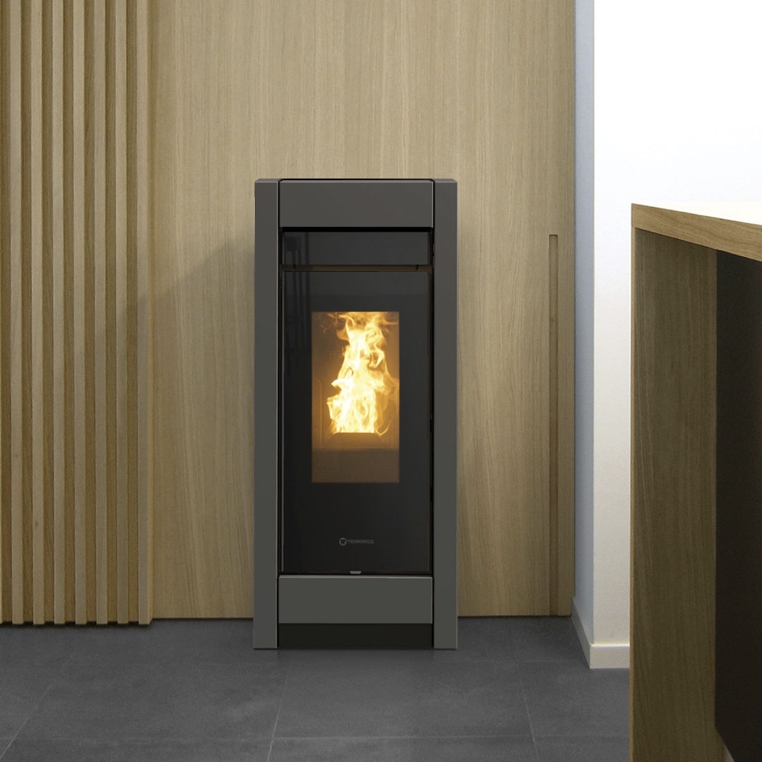Contemporary Wall Mounted Pellet Stove