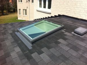 Curb Mounted Skylight Flat Roof