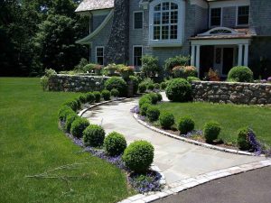 Custom Front Sidewalk Landscaping Ideas