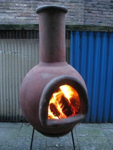 Custom Large Clay Chiminea Outdoor Fireplace