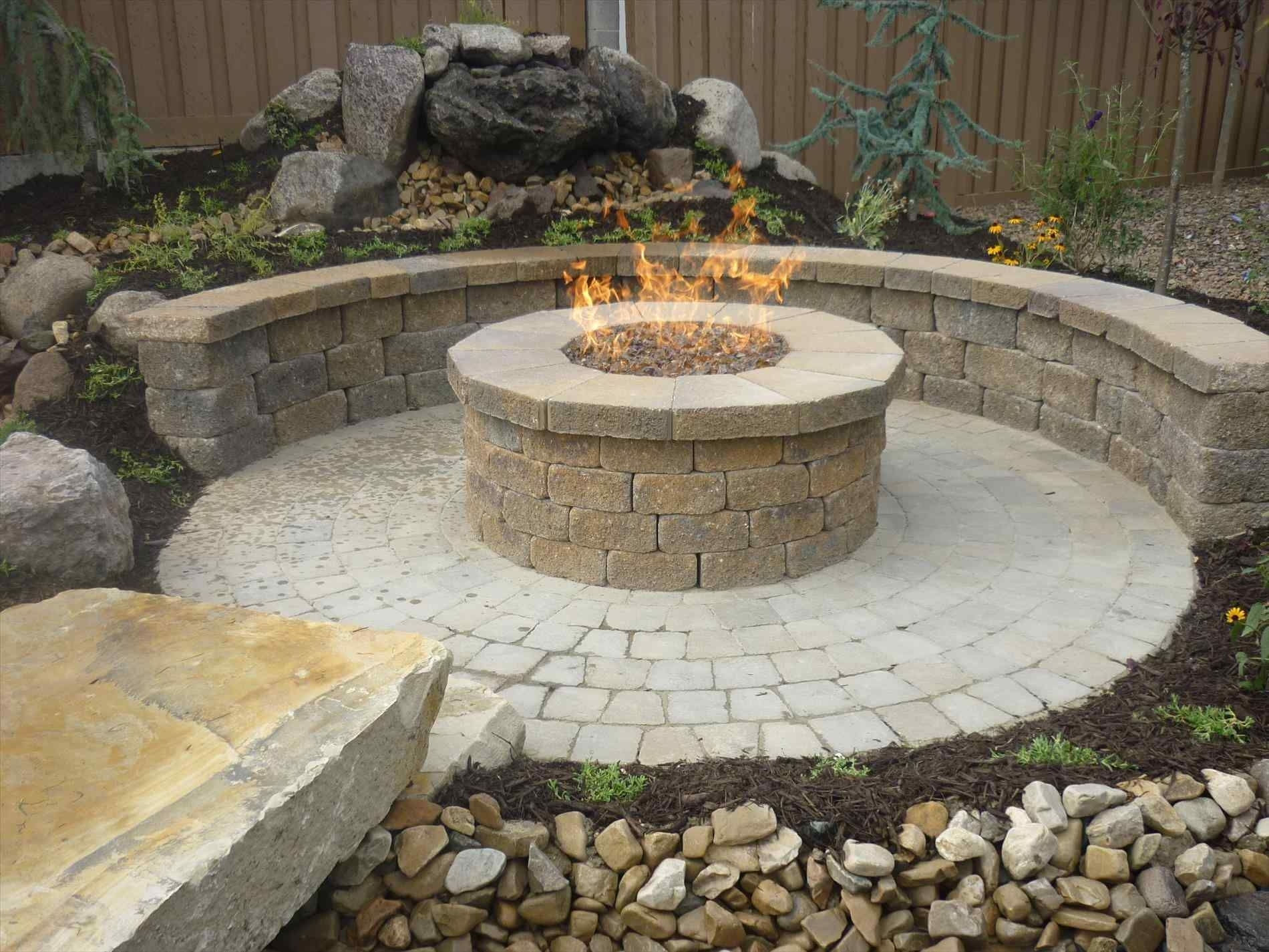 Round Inexpensive Outdoor Fireplace