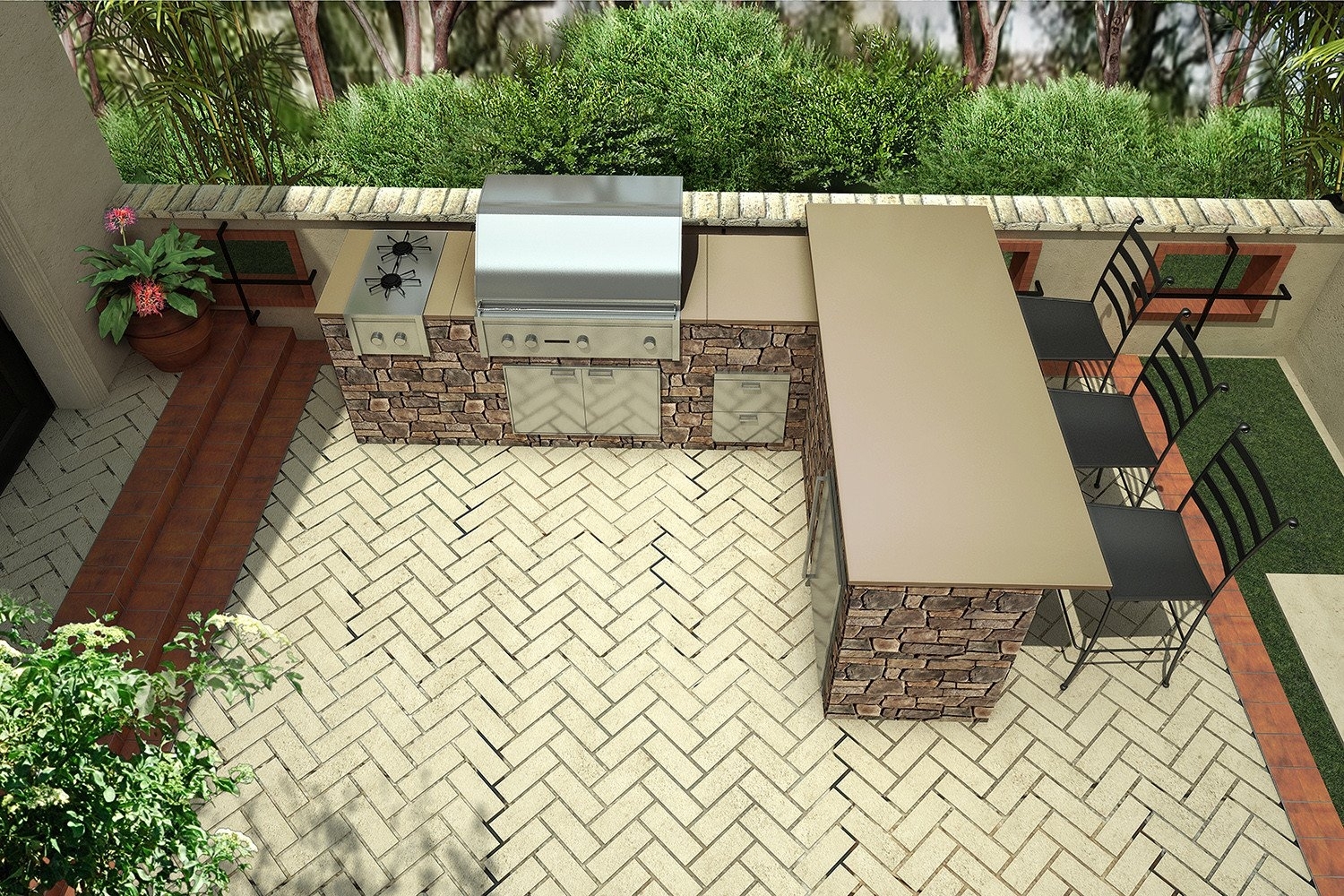 Eldorado Stone Outdoor Kitchen — Randolph Indoor and Outdoor Design