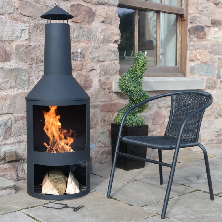 Extra Large Clay Chiminea Outdoor Fireplace — Randolph Indoor and