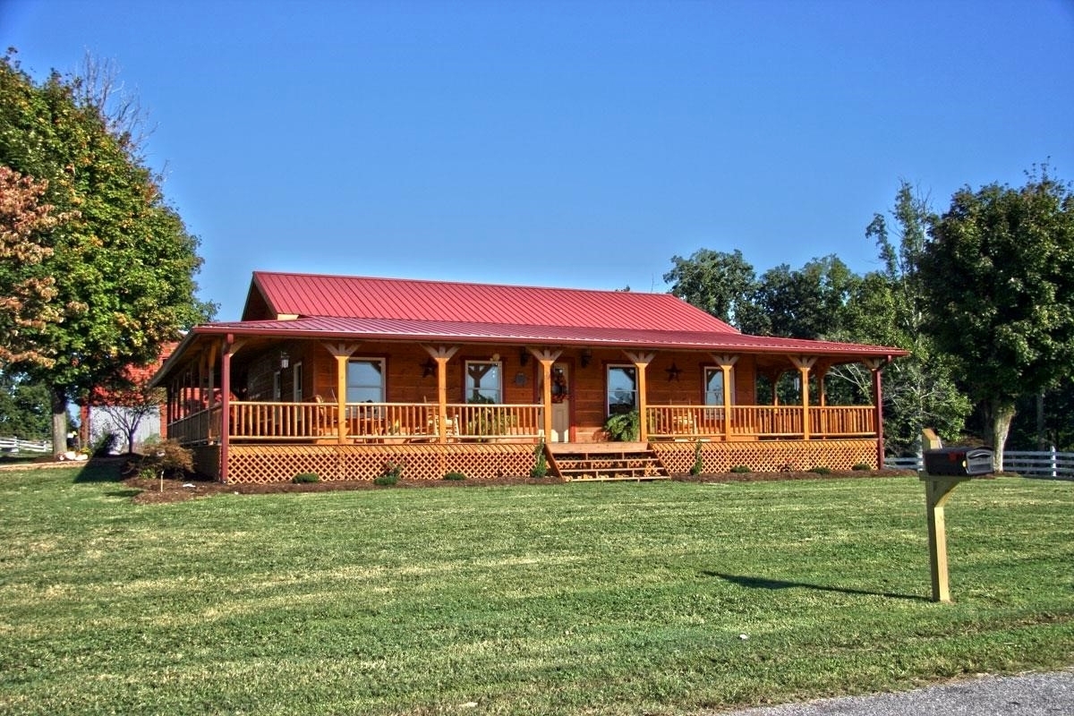 Distinctive Log Cabin With Wrap Around Porch — Randolph ...