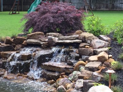 Focal Point Landscaping With Waterfall