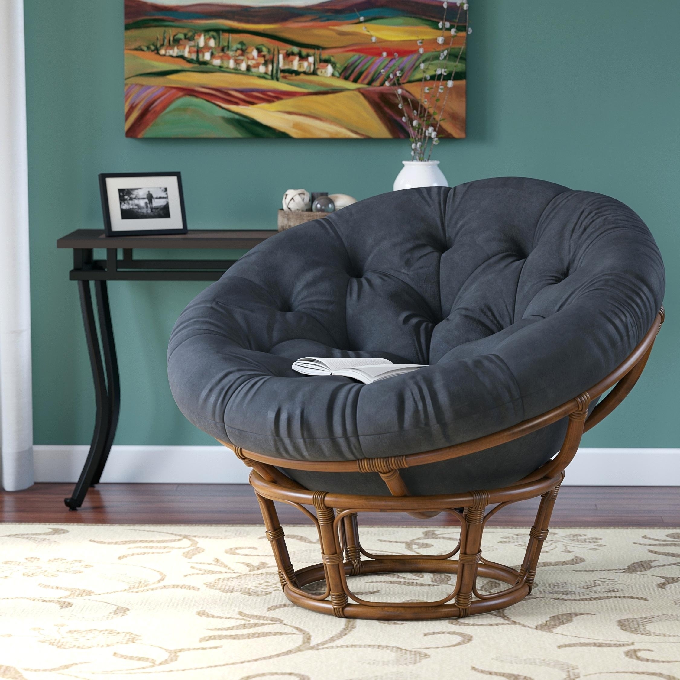 Folding Papasan Chair Black Randolph Indoor And Outdoor Design
