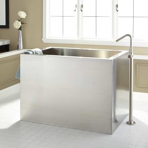 Japanese Style Soaker Tub With Heater And Filter