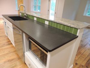 Leathered Black Pearl Granite Countertops