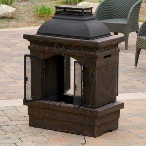 Loft Large Clay Chiminea Outdoor Fireplace