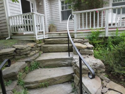Natural Stone Handrails For Porch Steps