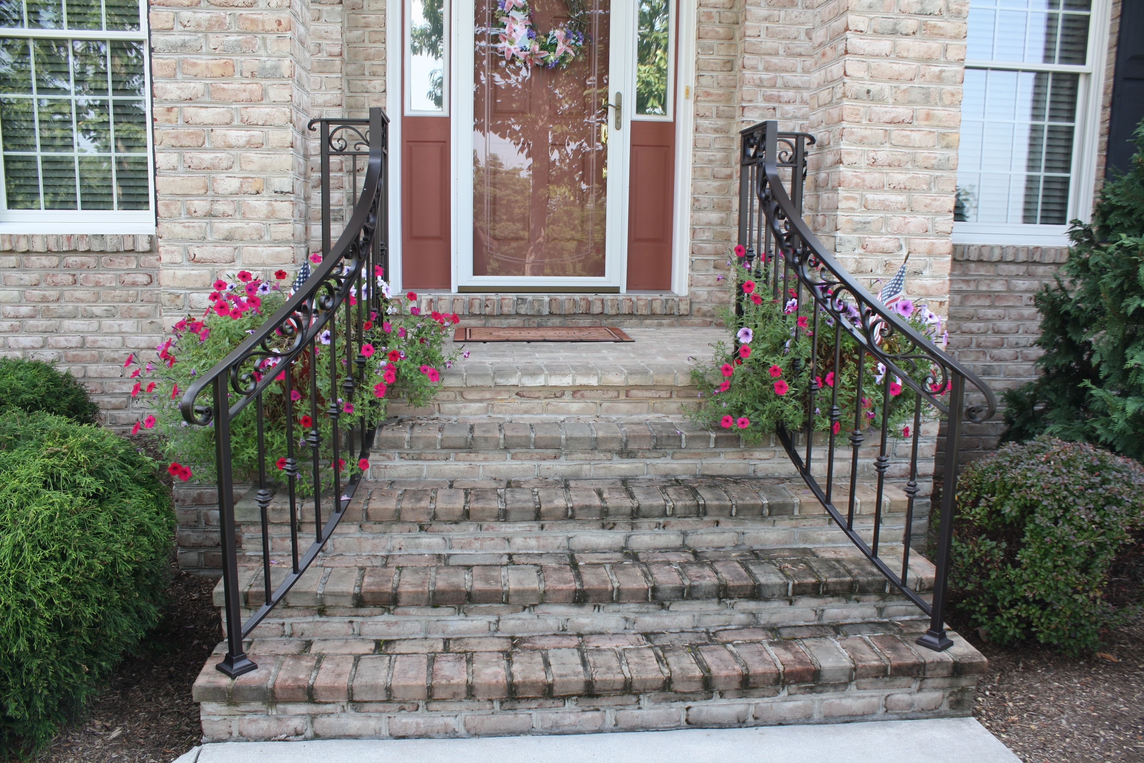 Porch Step Handrails For 4 Steps