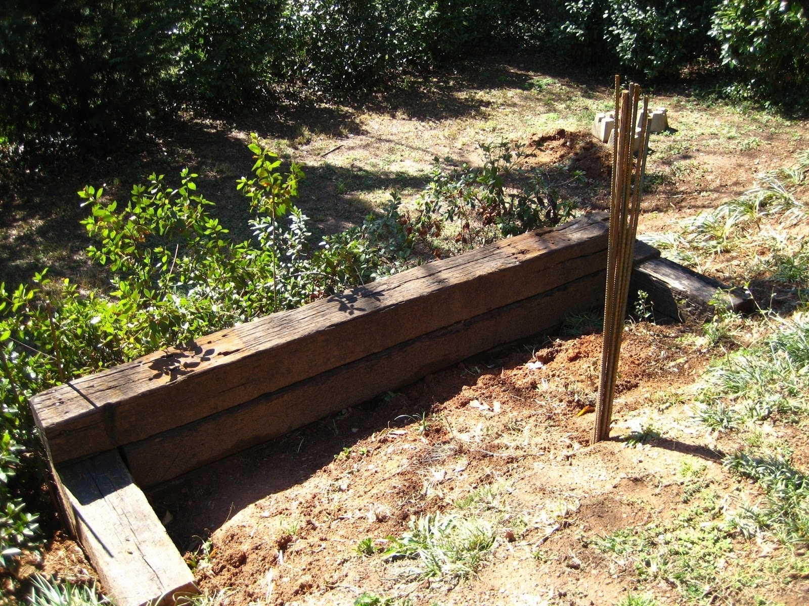 Removing Garden Or Landscape Railroad Ties