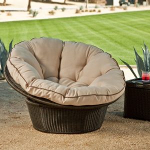 Round Folding Papasan Chair Teal