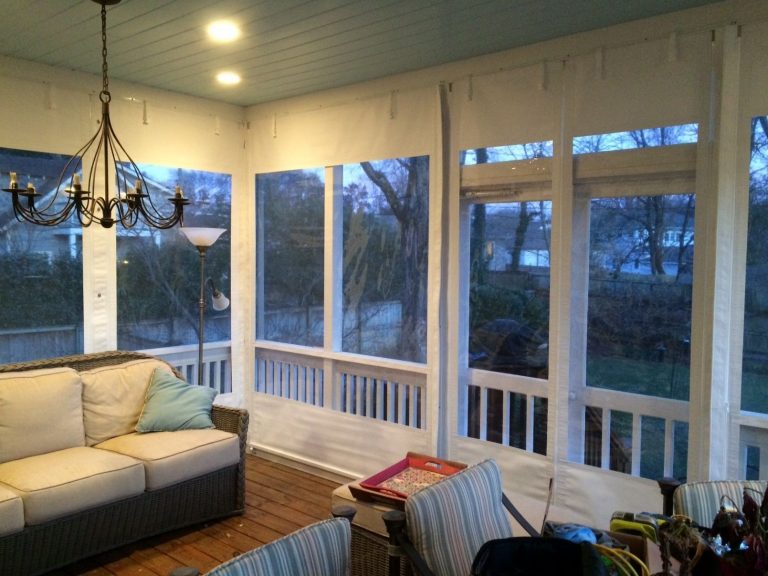 Clear Vinyl Tarp Porch Enclosures — Randolph Indoor and Outdoor Design