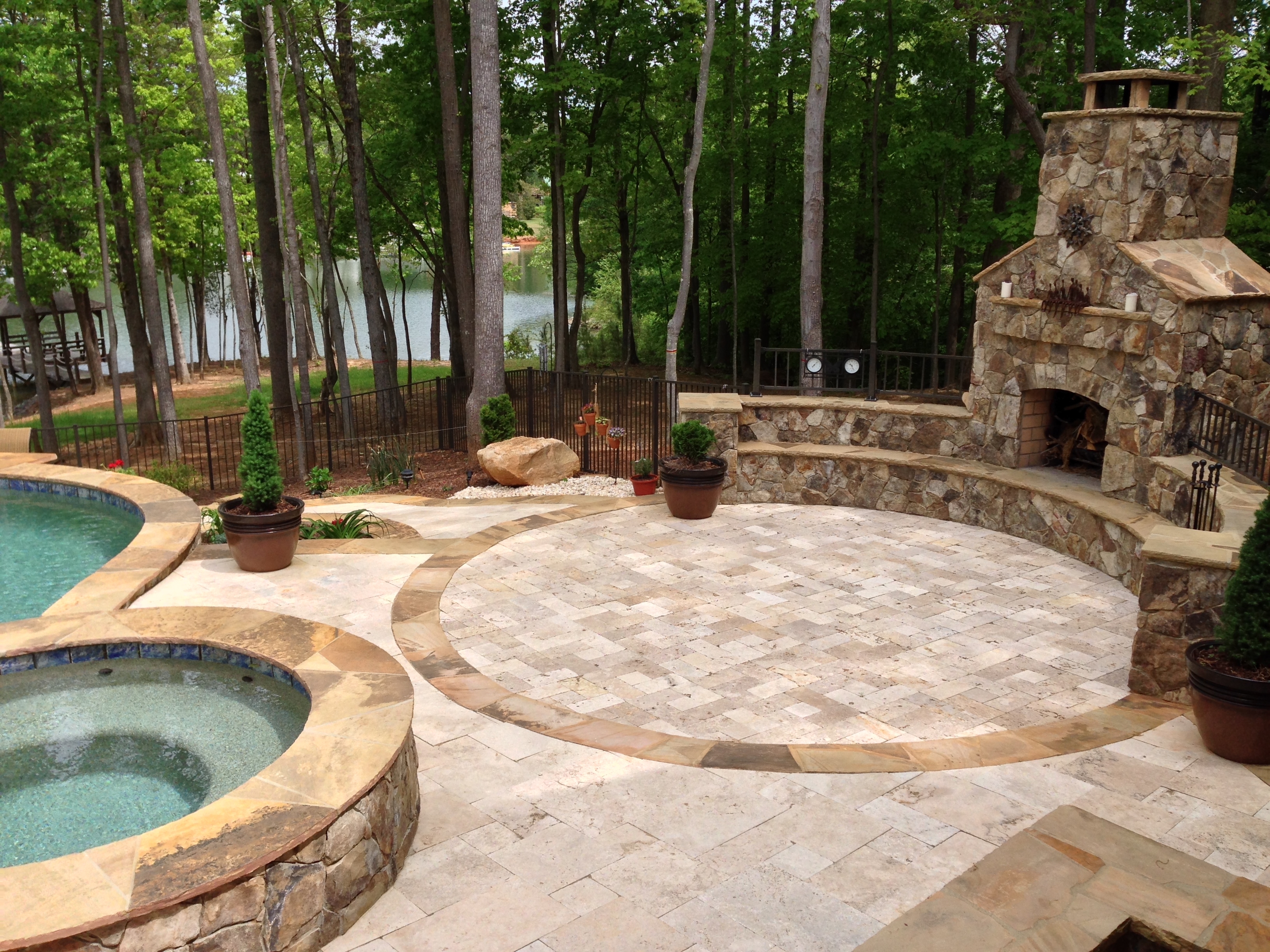 Sectionals For Outdoor Stone Fireplace