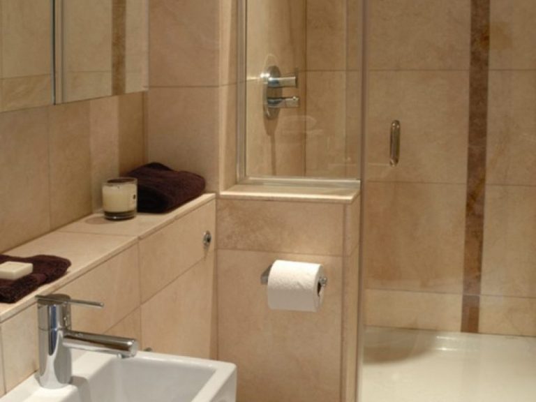 Small Bathroom Layout With Corner Shower — Randolph Indoor and Outdoor