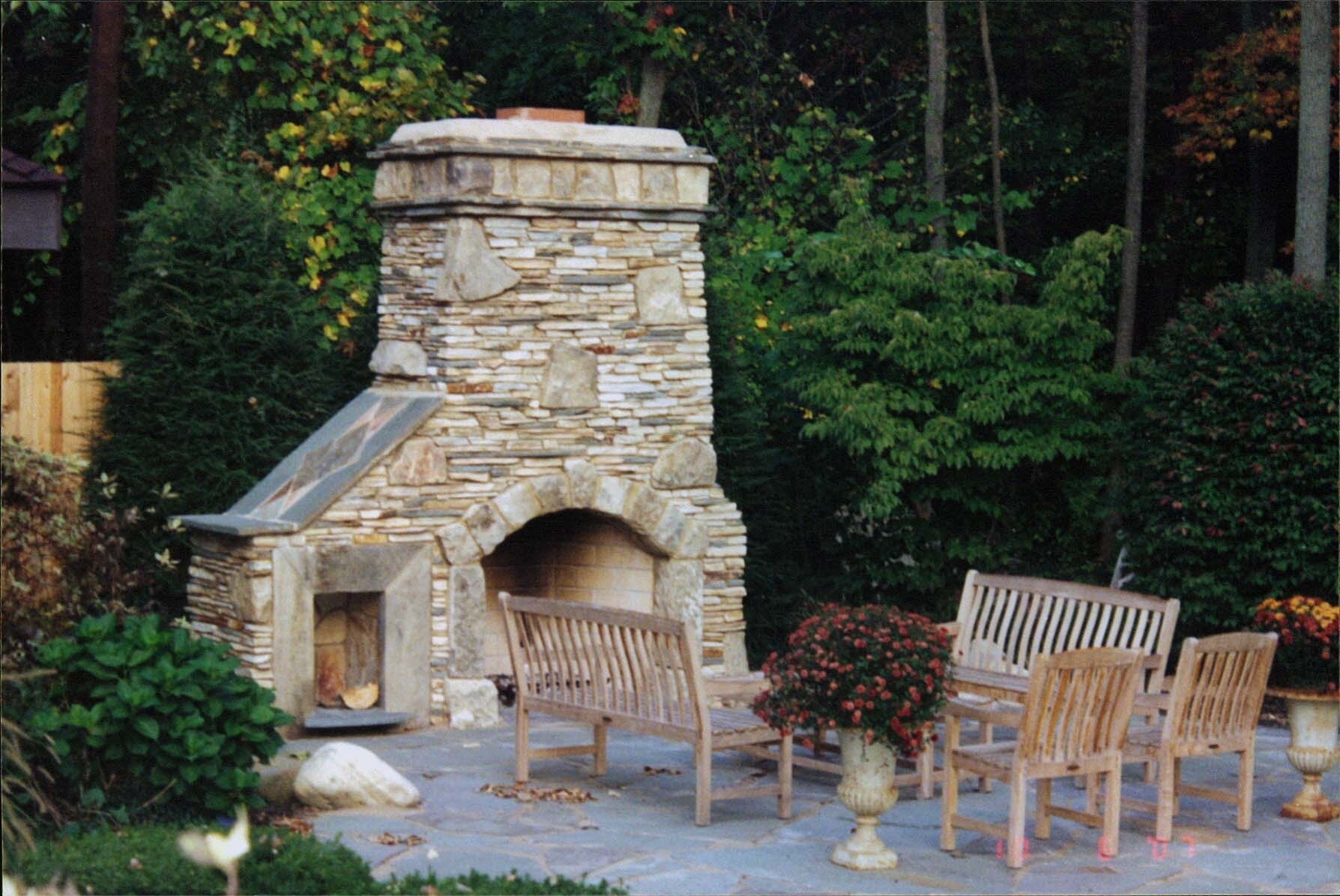 Stone For Outdoor Fireplace Floor — Randolph Indoor and Outdoor Design