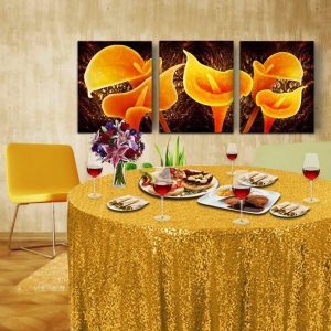 Vinyl Tablecloth Flannel Backed Round