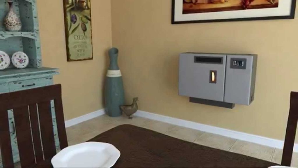 Corner Wall Mounted Tv Over Pellet Stove — Randolph Indoor and Outdoor