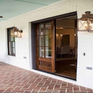Wooden Front Porch Chandelier